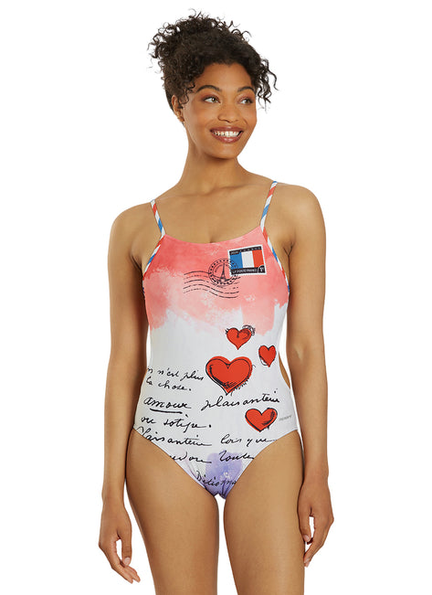 Sporti Paris Love Letters Micro Back One Piece Swimsuit (26-40)