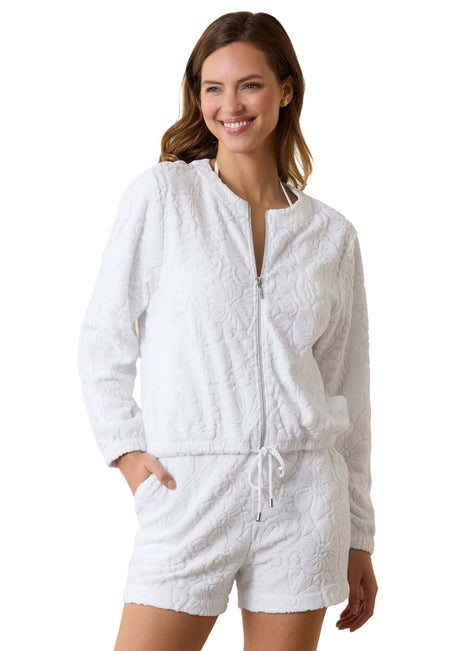 Tommy Bahama Women's Beach Terry Full Zip Jacket