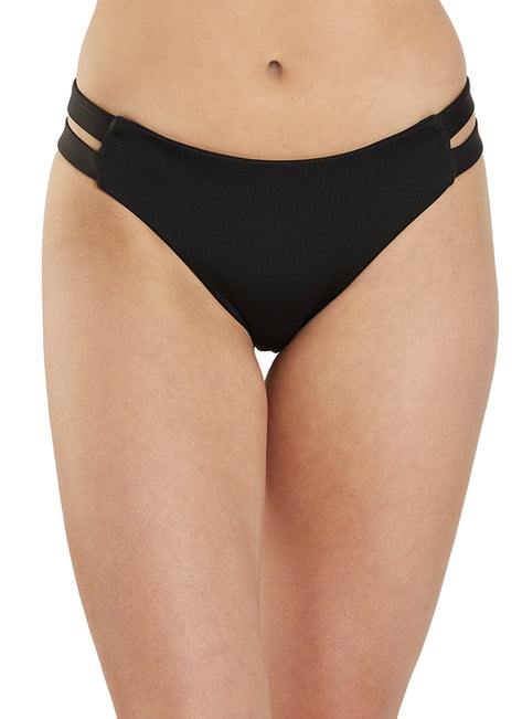 Hurley Women's Max Solid Moderate Bikini Bottom