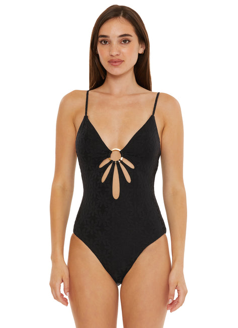 Trina Turk Women's Joplin Cut Out One Piece Swimsuit