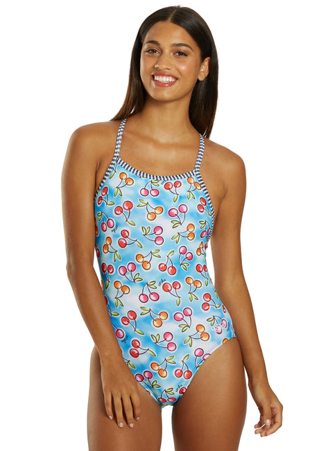 Dolfin Women's V-2 Back One Piece Swimsuit