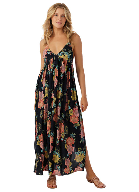 O'Neill Women's Swim Saltwater Essentials Mel Printed Maxi Cover Up Dress