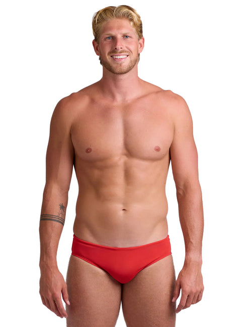 JOLYN Men's Brolyn Solid Brief Swimsuit