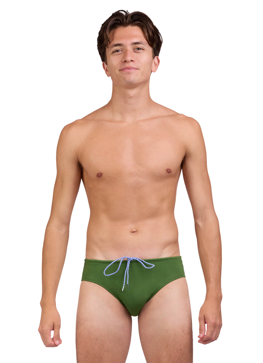 JOLYN Men's Brolyn Solid Brief Swimsuit at SwimOutlet.com