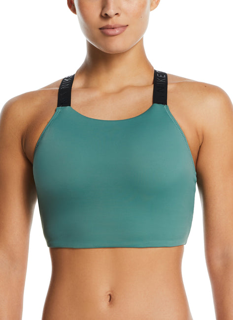 Nike Women's Hydralock Fusion High Neck Midkini Top