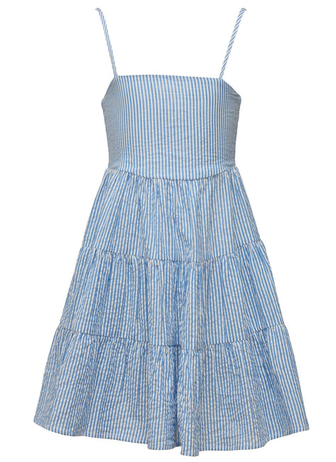 Snapper Rock Girls' Cornflower Stripe Beach Dress (Little Kid, Big Kid)