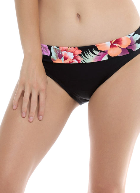 Skye Women's Flirtation Mid Waist Fold Over Bikini Bottom
