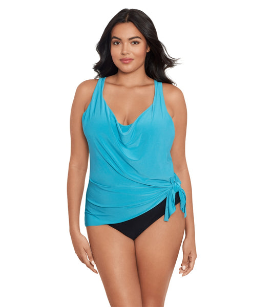 MagicSuit Damen Tankini Top – Quadratischer Schnitt, Verstellbar – Schlankmachend Mit Bügel-BH