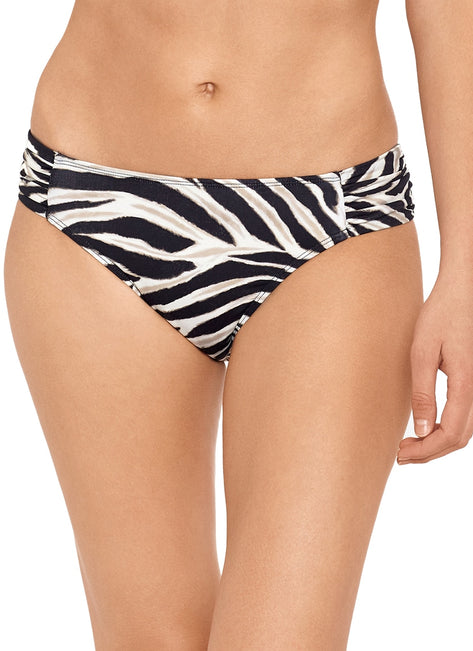 Lauren Ralph Lauren Women's Zebra Side Tab Hipster Bikini Bottom