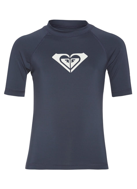 Roxy Girls' Whole Hearted Short Sleeve Rashguard (Toddler, Little Kid)