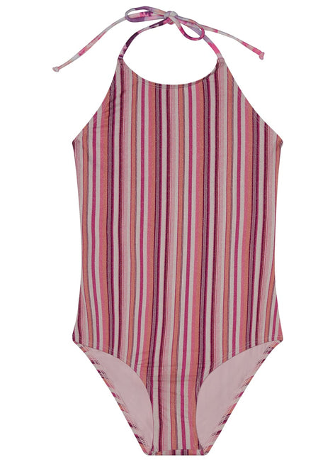 Splendid Girls' Lurex Stripe One Piece Swimsuit (Big Kid)