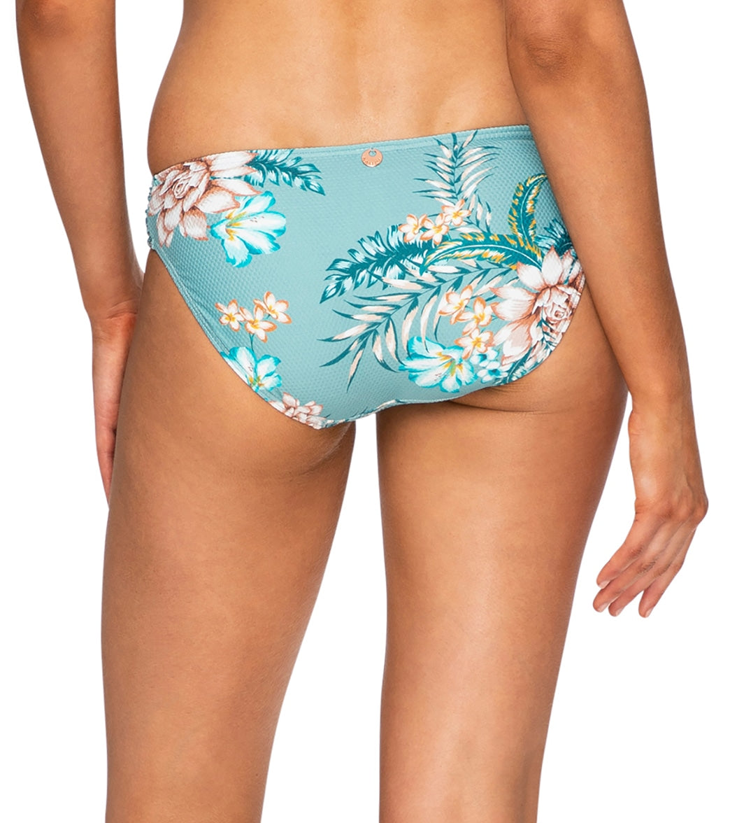 Azura Women's Azura Mexicali Gathered Side Bikini Bottom at