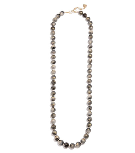 Zenzii Iridescent Beaded Long Necklace