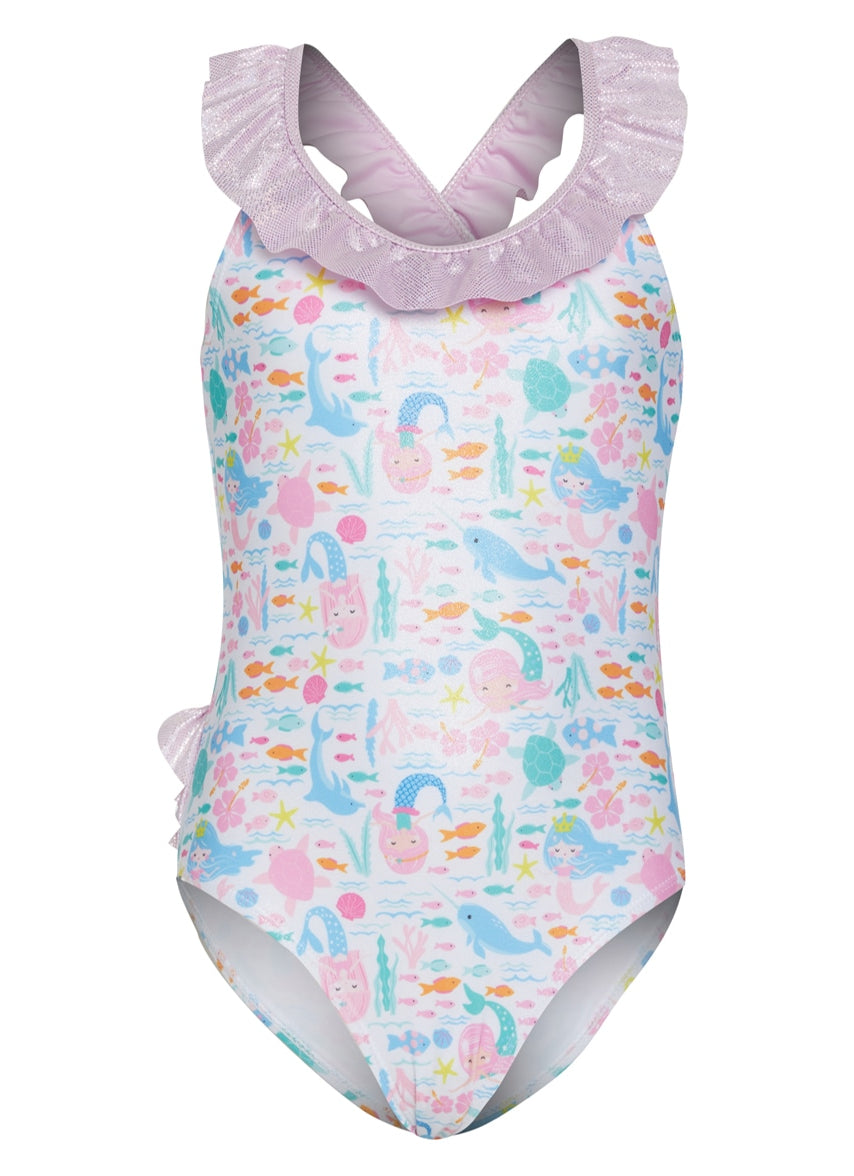 Flap Happy Girls' Fantasea Mermaids Mindy UPF 50+ One Piece