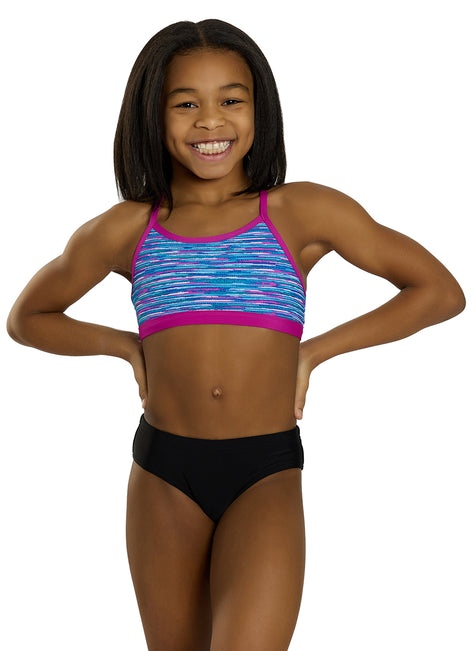 TYR Girls' Sunray Trinity Bikini Top (Big Kid)