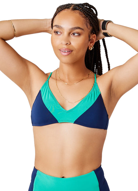 Carve Designs Women's Tamarindo Colorblock Bikini Top