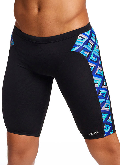 Funky Trunks Men's Blue Bunkers Jammer Swimsuit