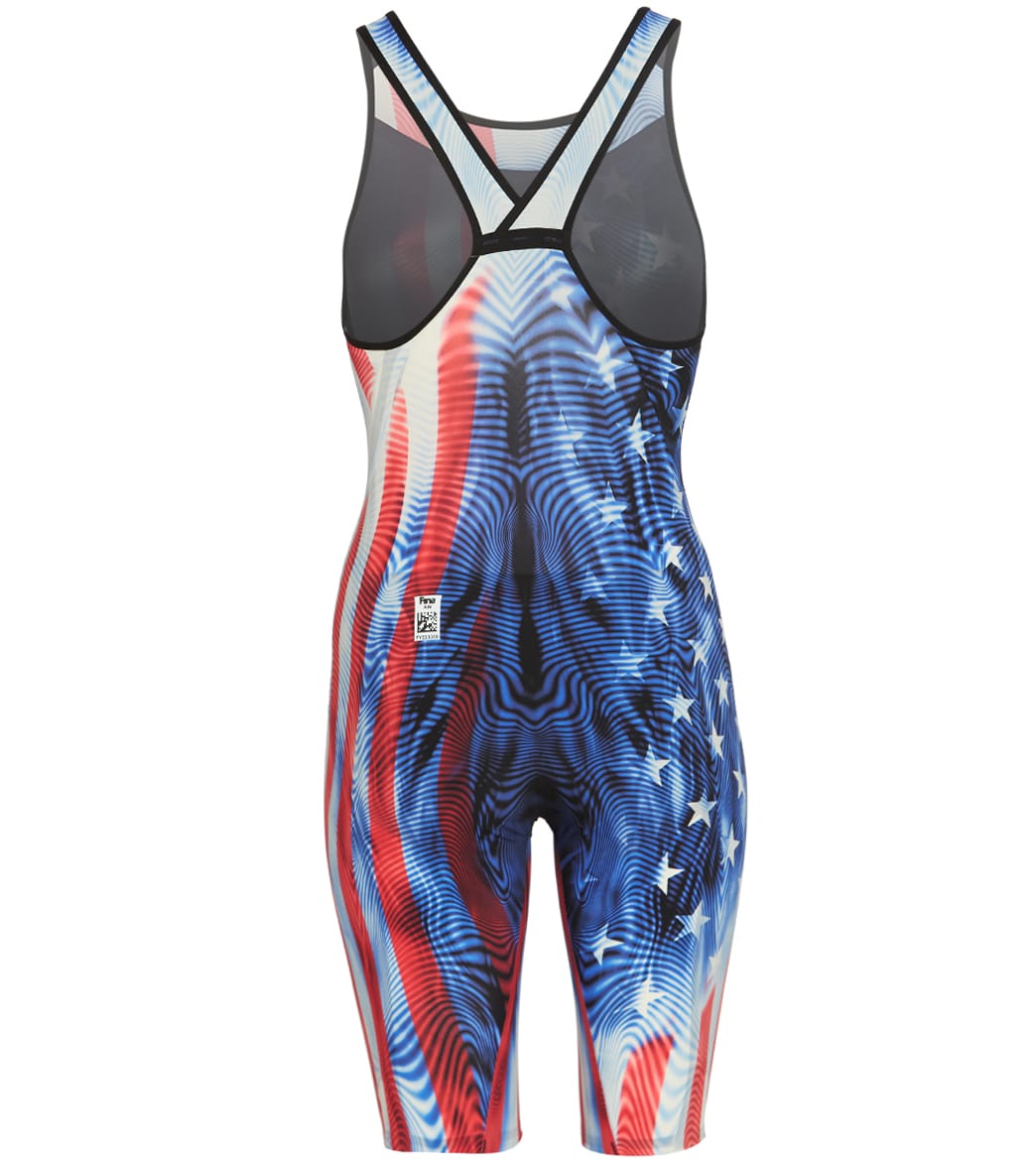 TYR Women's Venzo Genesis USA Closed Back Tech Suit Swimsuit at