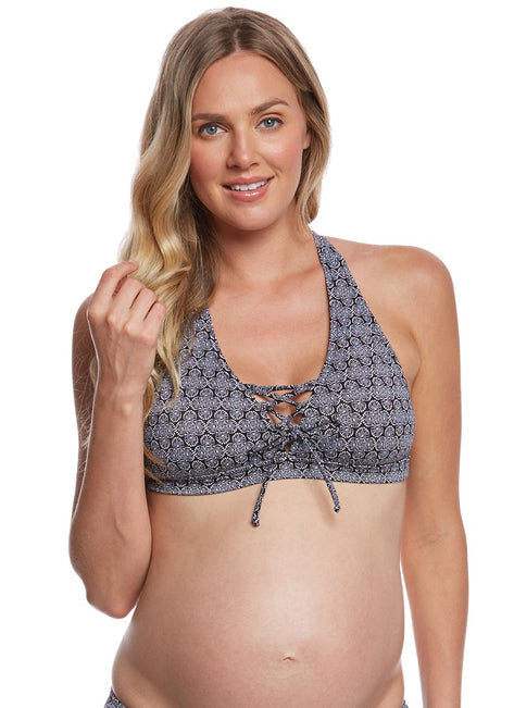 Prego Swimwear Maternity Daisy Dot Skirted Bikini Set