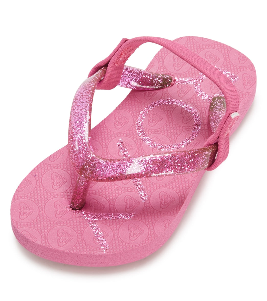 Roxy Girls' Viva Sparkle Sandal (Toddler) at