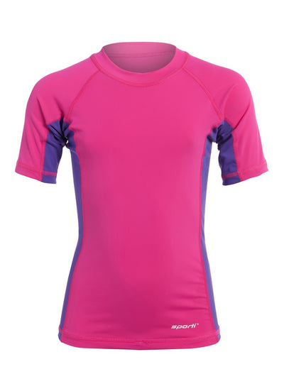 Sporti Youth Unisex Short Sleeve UPF 50+ Sport Fit Rash Guard