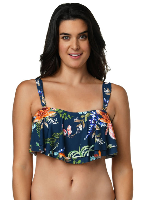 Jantzen Women's Floral Enchantment Paloma Bikini Top