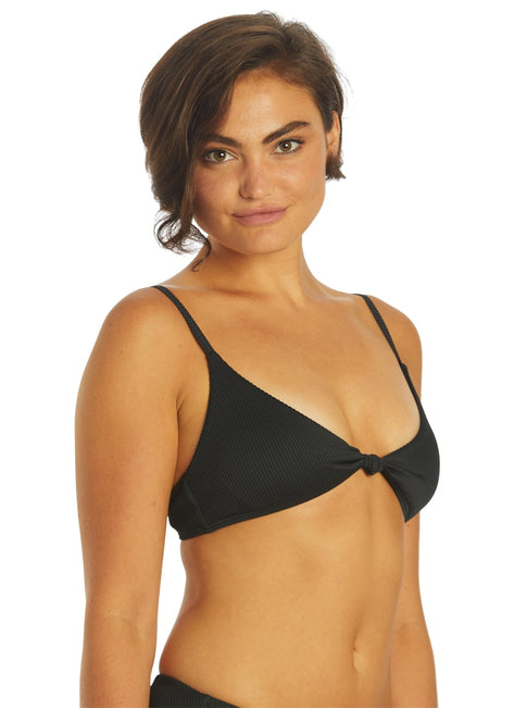 Roxy Women's Rib Roxy Love The Surf Knot Bikini Top