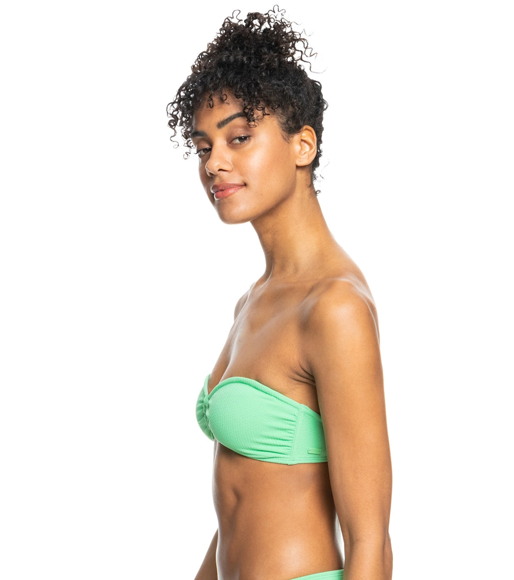 Roxy Women's Color Jam SD Bandeau Bikini Top at SwimOutlet.com