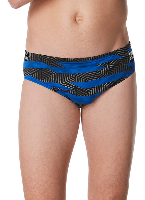 Speedo Men's Contort Stripes Brief Swimsuit