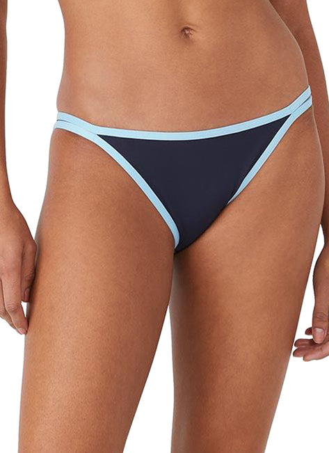 Kate Spade New York Women's Contrast Solid High Leg Bikini Bottom
