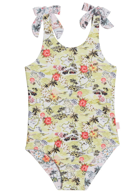 Seafolly Girls' Coast To Coast Reversible One Piece Swimsuit (Baby, Toddler, Little Kid)