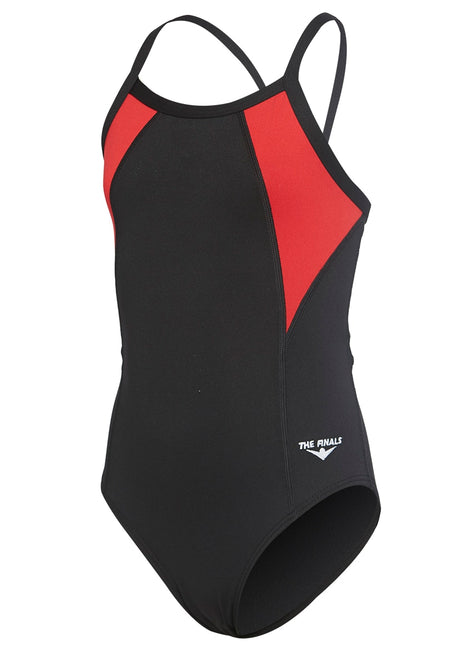 The Finals Girls' Surf Splice Butterfly Back One Piece Swimsuit