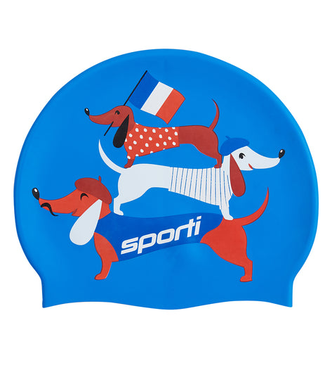 Sporti Paris Vive La France Silicone Swim Cap
