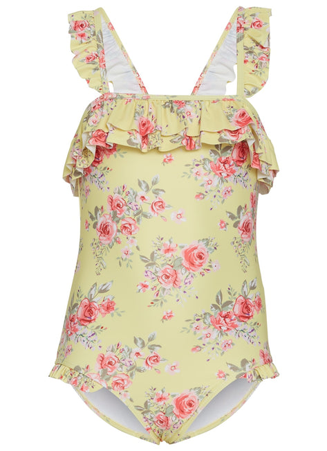 Seafolly Girls' Paradise Garden Ruffle Bandeau One Piece Swimsuit (Baby, Toddler, Little Kid)