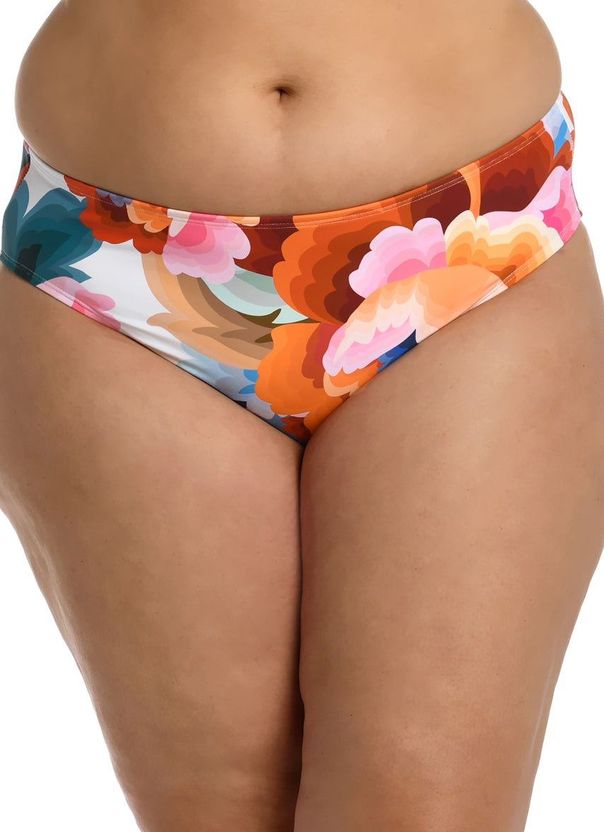 La Blanca Top Bikini Donna Avvolgente Flor De Paradiso - Taglia 50, Coppe Modellate, Spalline Regolabili