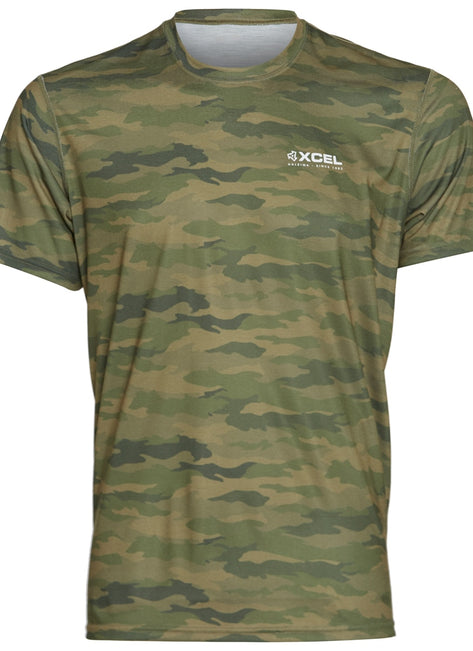 Xcel Men's Threadx Short Sleeve Hawaiian Camo Surf Shirt