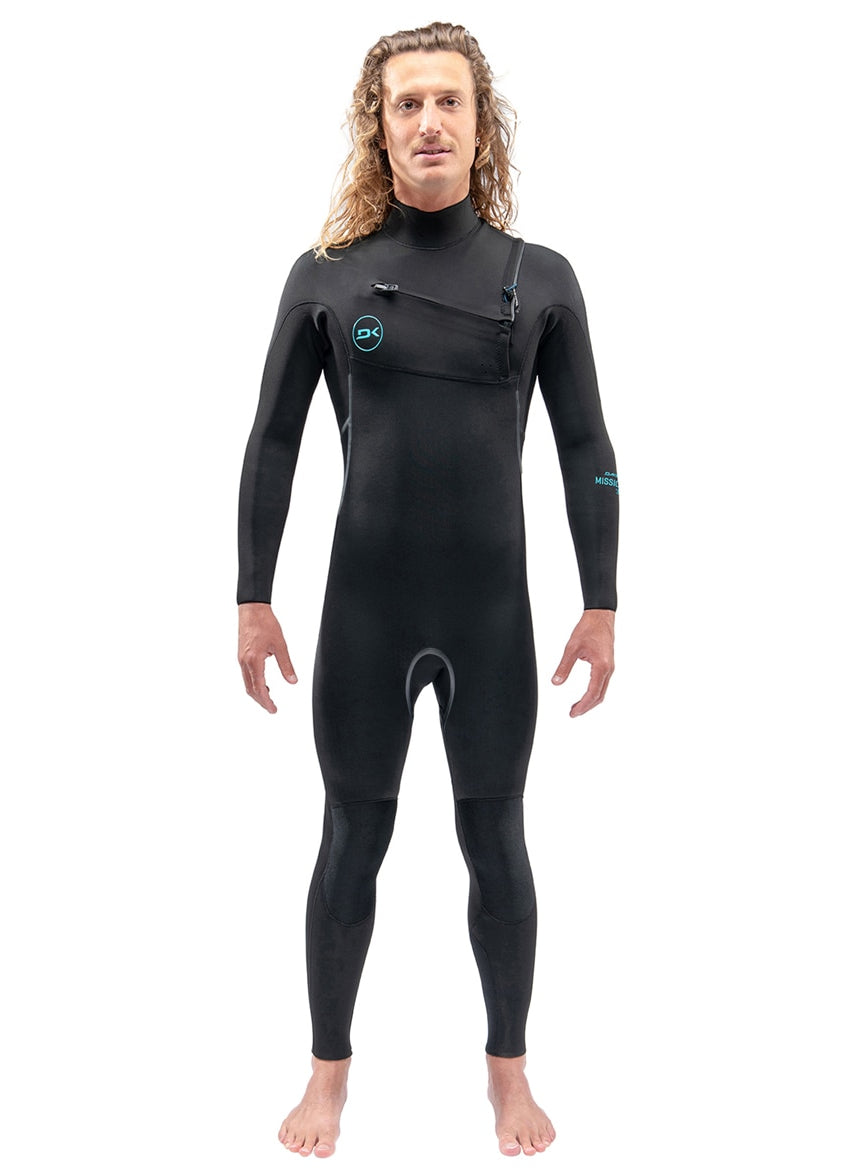 Dakine Men's 4/3mm Mission Chest Zip Fullsuit Wetsuit at