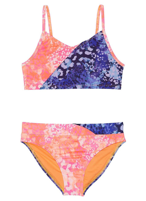 Under Armour Girls' UA Animal Tropic Two Piece Bikini Set (Big Kid)