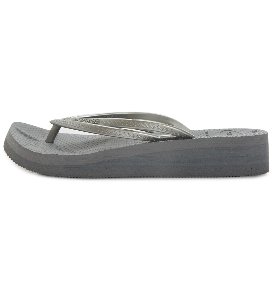 Havaianas Women's Slim Flip Flops – Steel Grey, US 6W / EU 35-36