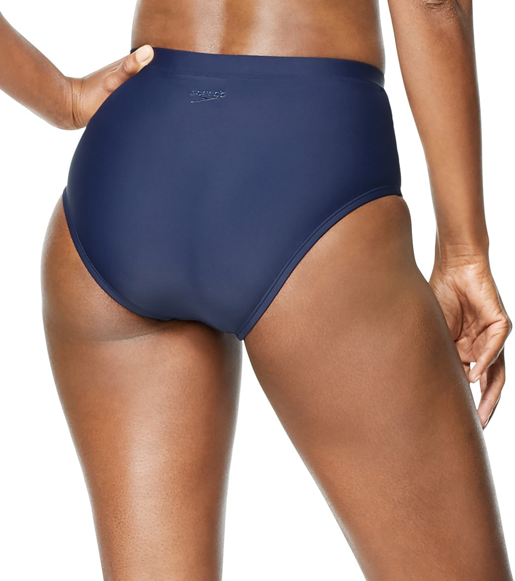 Speedo Active Women's High Waist Bikini Bottom at SwimOutlet.com