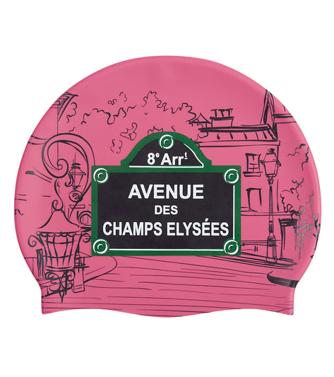 Sporti Paris Champs-Elysees Silicone Swim Cap