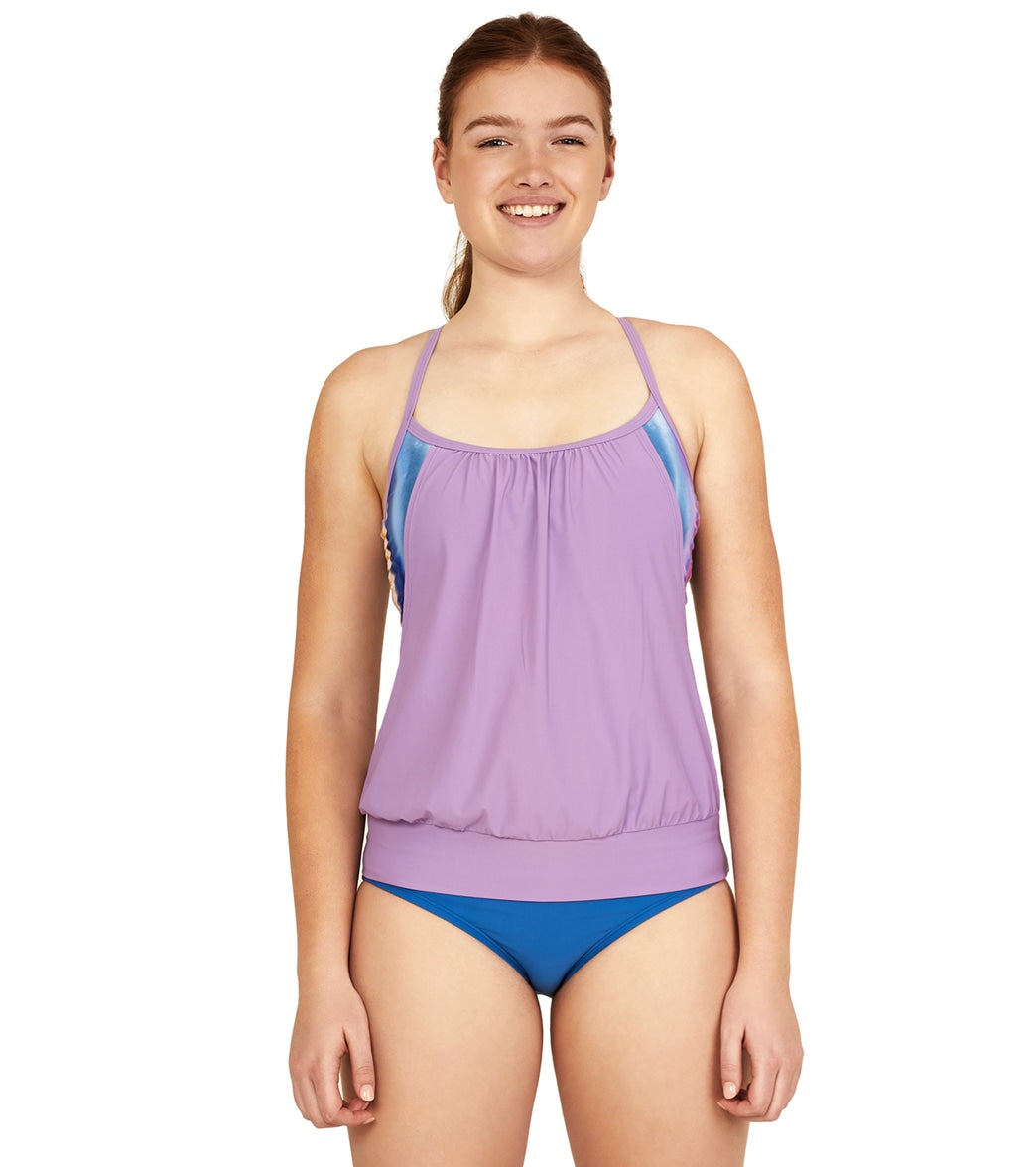 Speedo Women's Blouson Tankini Top at SwimOutlet.com