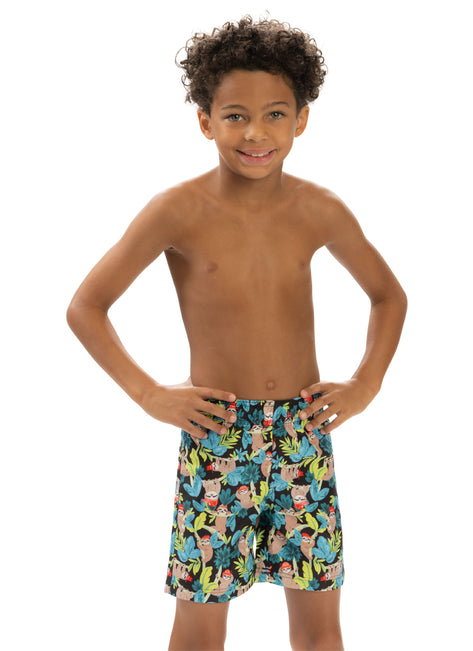 Dolfin Boys' Hang Tight Printed Swim Trunk (Little Kid)