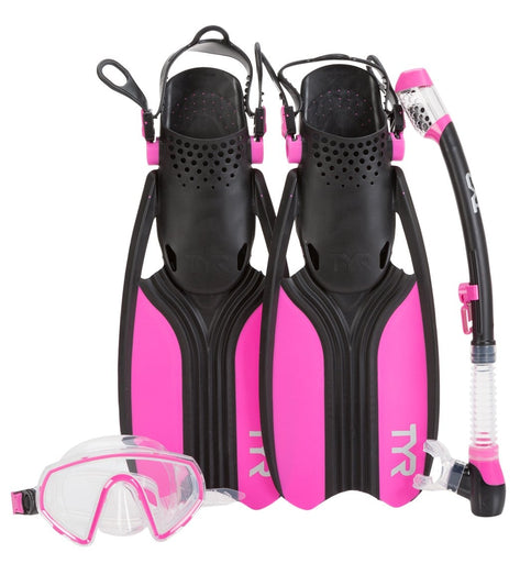 TYR Voyager Mask, Snorkel and Fin Set