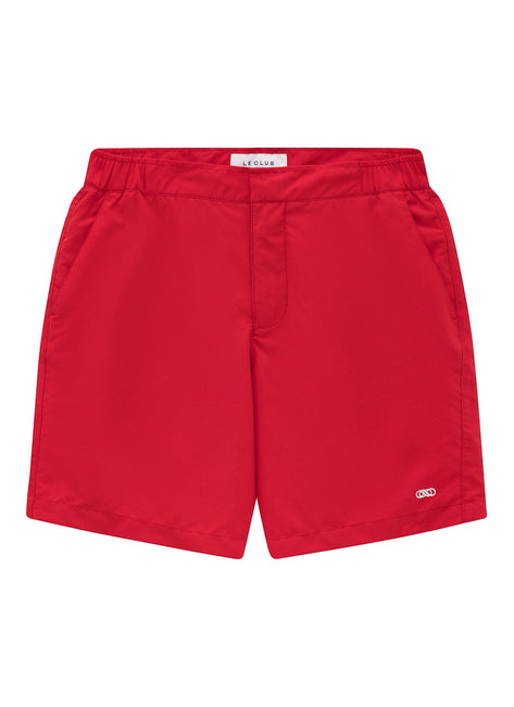 LE CLUB Men's Classic Banded Swim Trunks