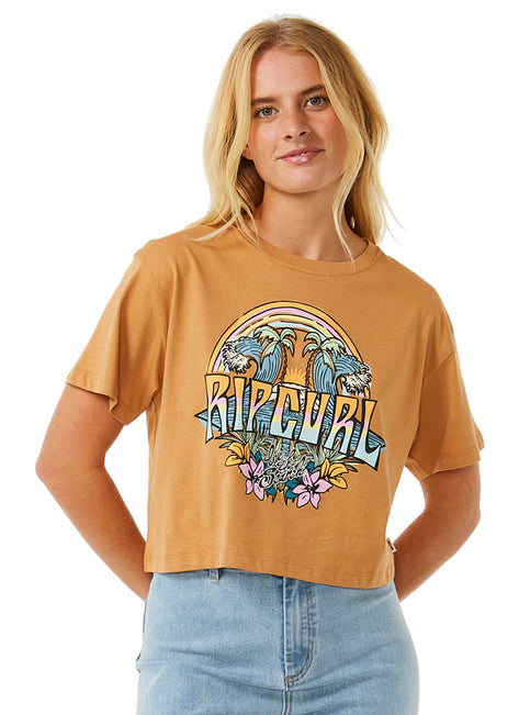 Rip Curl Women's Block Party Crop Tee