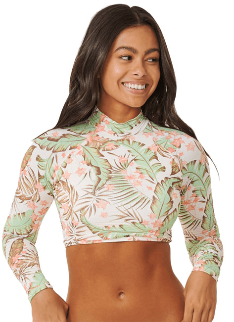 Rip Curl Women's La Quinta Cropped Long Sleeve Rash Guard