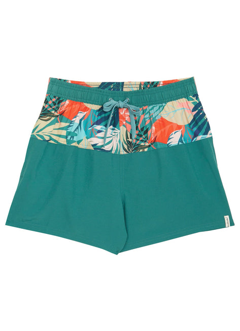 Wavebreaker Men's Palm Inset Swim Trunks