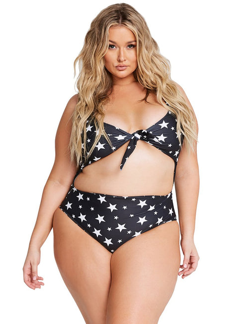 Alpine Butterfly Plus Size Star Riviera One Piece Swimsuit