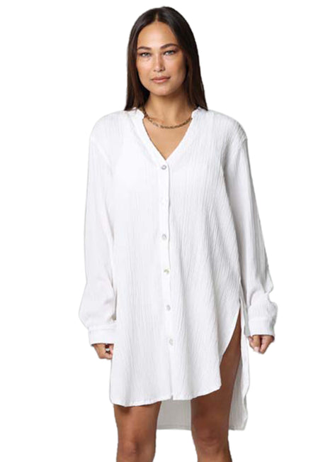 J.Valdi Women's Oaxaca Big Shirt Cover Up